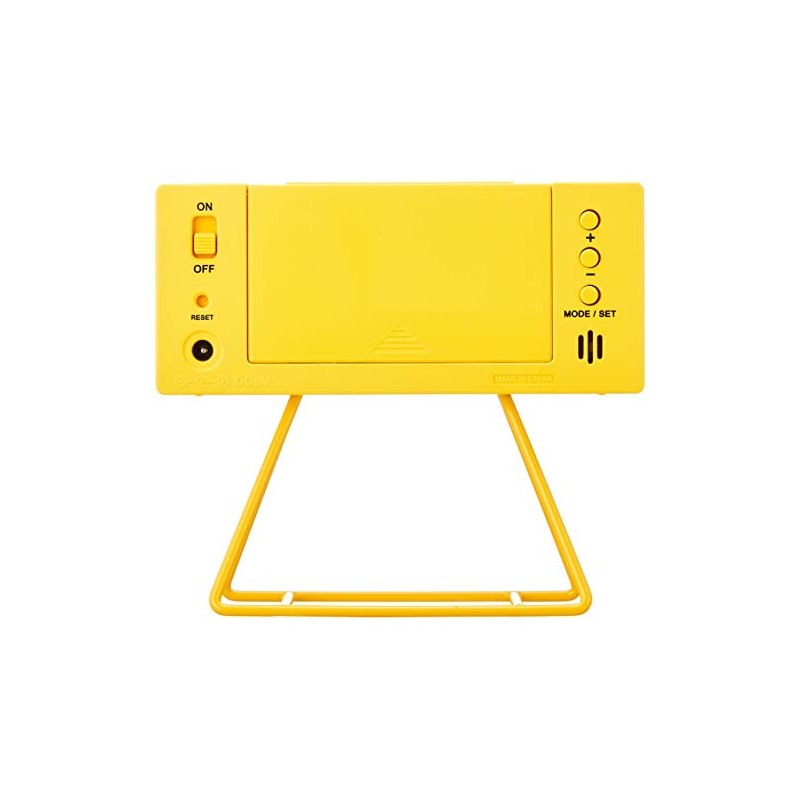 Seiko Clock SQ815Y Alarm Clock, Digital Mini Timer Clock, Yellow,