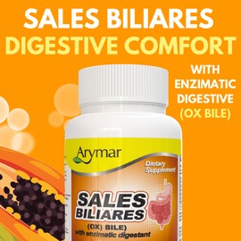 Arymar Sales Biliares Ox Bile with Digestive Enyzmes 60 Tabs