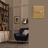 Varilight XG3D Rocker Switches Brass 3 Gang Georgian Brass