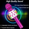 Winique Karaoke Microphone for Kids with Bluetooth & LED Lights