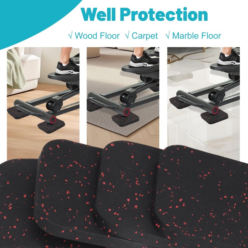 Chiligent Treadmill Pads, 6 PCS Exercise Equipment Mat with High