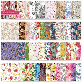 Origami Paper Kit 50 Sheets 70GSM 6 Inch Square Double Sided Color 50 Vivid Japanese Washi Chiyo Colors for Hand Crafts Origami Paper Arts Creativity.Rose