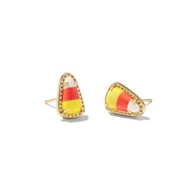 Kendra Scott Candy Corn Stud Earrings in 14k Gold-Plated Brass, Magnesite, Fashion Jewelry for Women