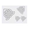4 x 'Celtic Corner' Temporary Tattoos - Water Resistant, Skin-Safe,