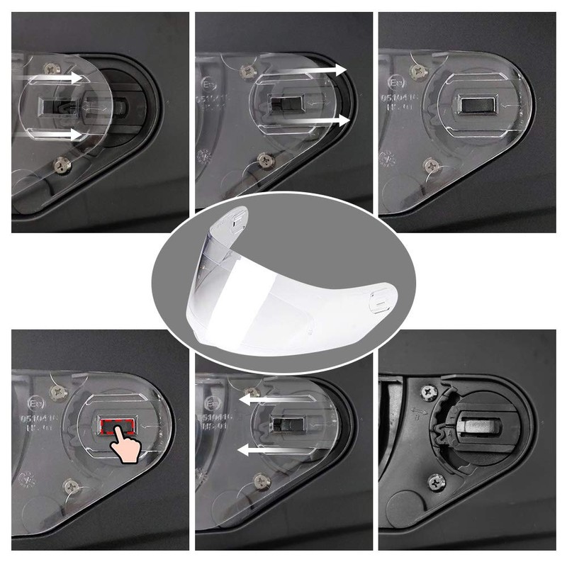 ILM Clear Shield Visor Pinlock Pins for Model-129 Motorcycle Snowmobile