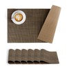 BACKTOEDEN Leakproof Placemats Set of 6, 2-Layer Waterproof placemat for