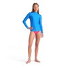 ARENA Women's Vest L/S Graphic Rash Guard Shirt, blue china.