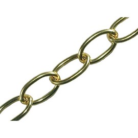 Faithfull 2.3mm 10m Polished Brass Oval Chain