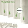 PILOTSHARK No Hook Waffle Weave Shower Curtain Set with Snap-in