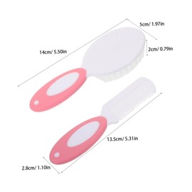 BIUDECO Wash Suit Hair Comb Hair Scrubber for Bath Haircare Kit Soft Bristle Brush Newborn Brush Pp