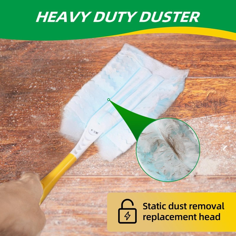 Frescares Duster Refills,Static Dust Removal Brush Disposable Replacement Head Compatible