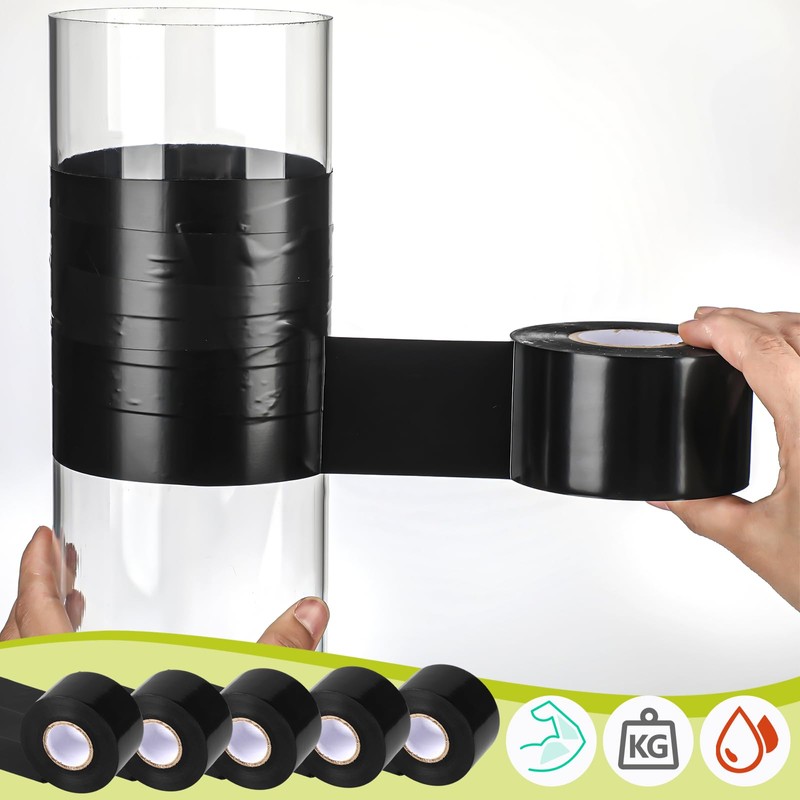 Nuanchu 10 Pcs 2" x100ft Pipe Wrap Tape, 8.0mil PVC