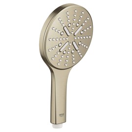 GROHE 26545EN0 Rainshower 3-Setting Handheld Shower Head, Rain Jet Settings, Brushed Nickel Infinity