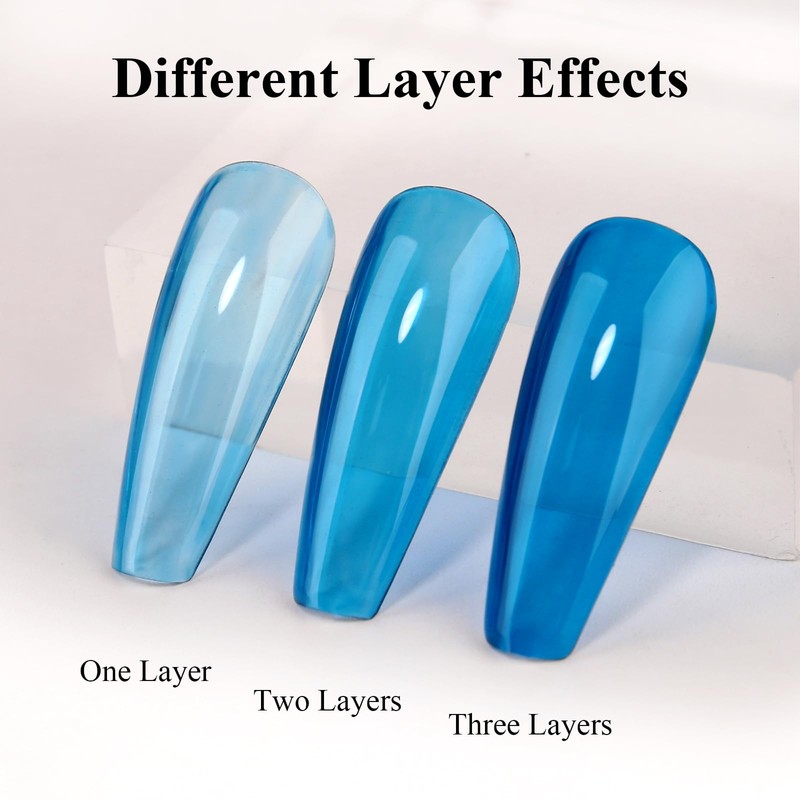 Imtiti 1 x Blue Jelly 15ml Ocean Jelly Clear UV/LED