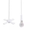 Commercial Electric Matte White Light Bulb and Fan Pull Chain