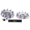 CHDT66 Complete Chrome Wheel Cover Set, 33mm Lug Nut Covers