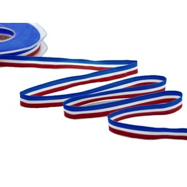 Furlanis French Flag Polyurethane Tri-Colour Satin Ribbon 25 Metri