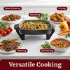 Elite Gourmet 12"x12"x2.15” Ceralast™ PFAS Free Ceramic Electric Skillet, Dishwasher