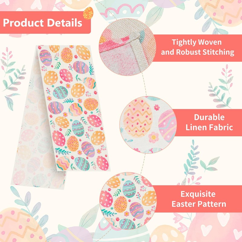 Yeomju Easter Egg Table Runner 183 x 33 CM, Colourful