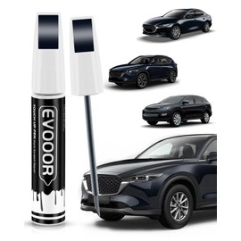 EVOOOR 42M Deep Crystal Blue Pearl Touch Up Paint Compatible with Mazda Exact Match 2 in 1 Touch up Paint for Chips and Nicks Repair