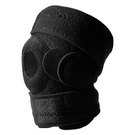 Meniscus Protective Knee Pad Black Free Size Anti Slip Adjustable Knee Protector Brace for Cycling