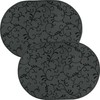 Erwin Müller Placemats Set of 2 Washable Graphite Oval Size: