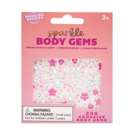 NPW I Do Crew Body Gems Sparkling Adhesive Face and Body Jewels, 200 Pieces Rhinestone Stickers for Face, Eyes, Body - Perfect for Bachelorette & Bridal Parties, Pack of 12 Body Gem Sheets