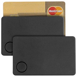 Callstel Fernauslöser: 2er-Set 4in1-Schlüsselfinder im Kreditkarten-Format, GPS-Ortung, App (Koffer Alarm, Schlüsselfinder für Senioren, Schlüsselband)