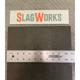 SlagWorks 1/8x10x11 inch steel plate 10”x11” A36 Hot Roll Flat .125" Thick