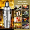 Cocktail Shaker Martini Shaker Set with Recipe, 24 oz Martini