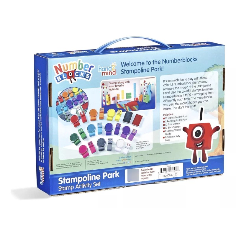 Hand2mind Set Sellos Calcomanias Numberblocks Juguete Didáctico Niños