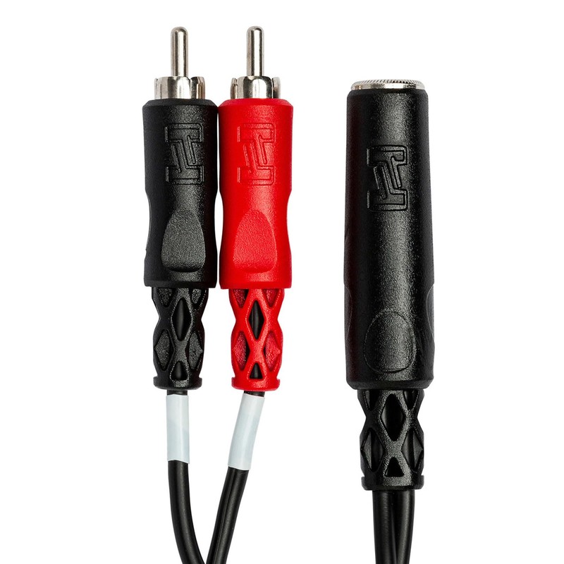 Hosa YPR-257 1/4" TRSF to Dual RCA Stereo Breakout Cable