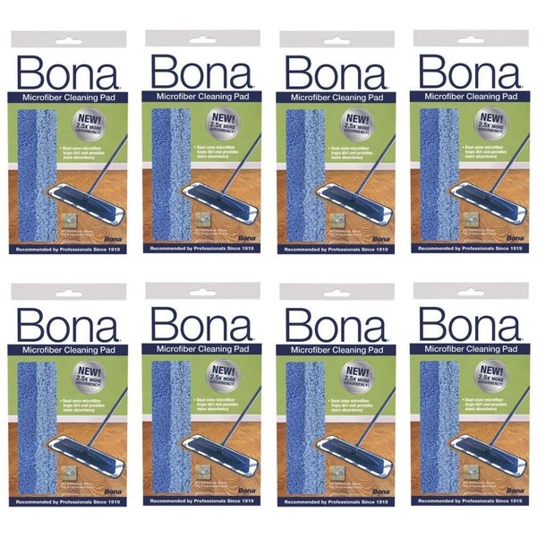 Bona Microfiber Cleaning Pad (Pack of 8)