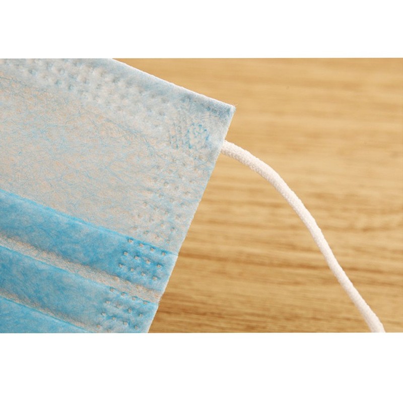 50pc Three Layer Disposable Respirator Breathable Prevent Dust Respirator