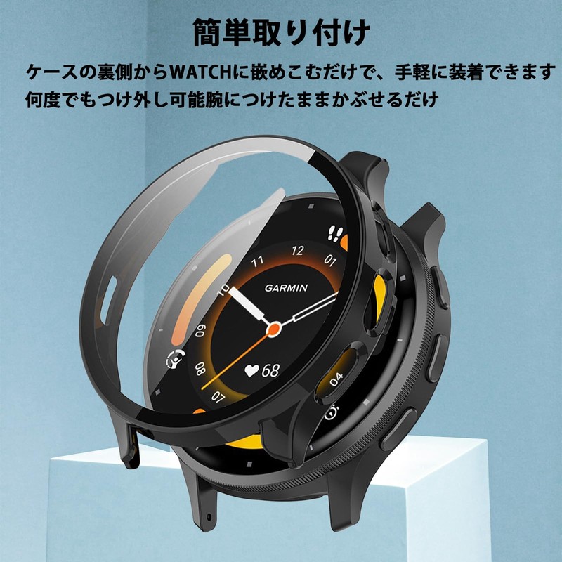 JXRICH Compatible Garmin Venu 3 Case, 1.8 inches (45 mm),