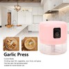Intelligent Mini Electric Garlic Press Chopper Crusher USB Rechargeable Kitchen