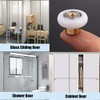 6 pcs Shower Door Rollers Wheels, Bathroom Glass Door Replacement