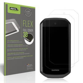 dipos FLEX 2x Matte Screen Protectors for Garmin Edge 1050, Anti-Reflective, 100% Display Cover, Fingerprint Compatible, Case-Friendly, Full Cover Screen Protector Film