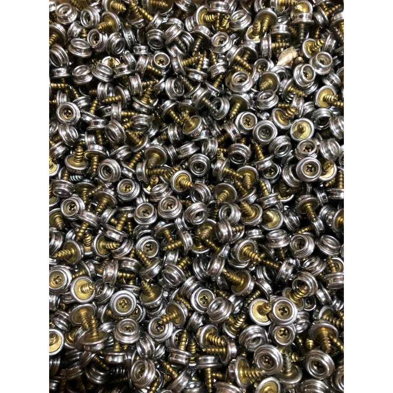 CARR FASTENER (1000) CARR FASTENER Nickel, 3/8", Studs Snap Fastener,