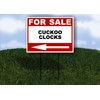 CUCKOO CLOCKS For Sale White Red Black Left Arrow 1