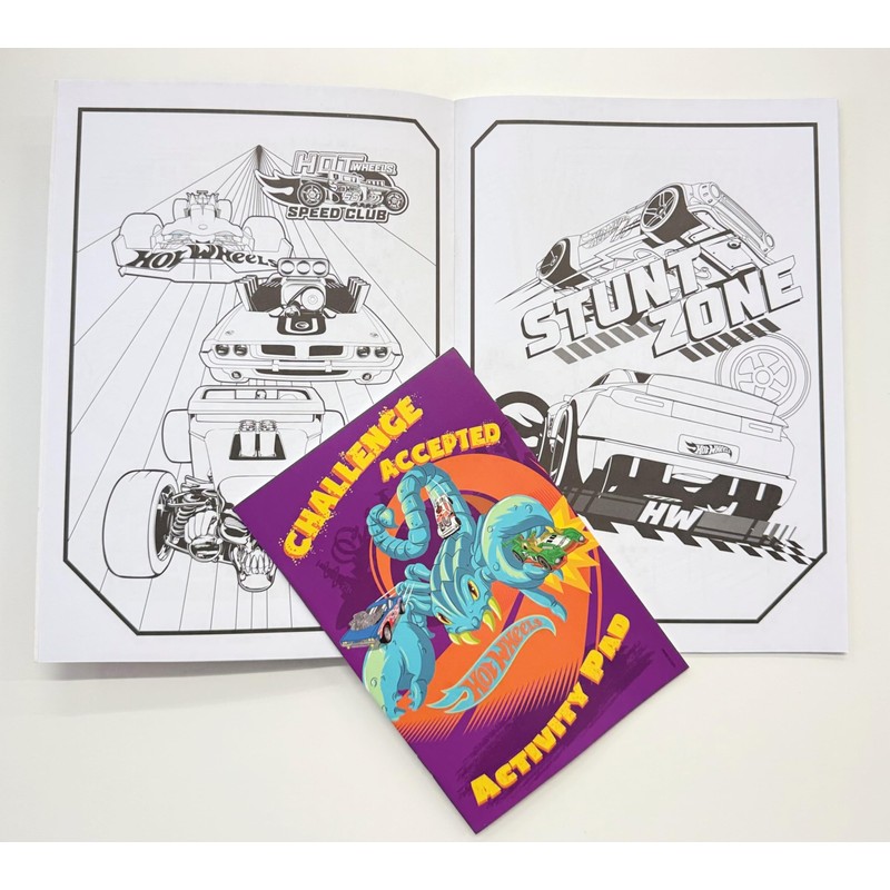 Anila's Hot Wheels Activity Set, Colouring Book with 32 Pages,