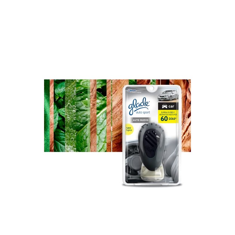 glade Aromatizante de Ambiente Continuo para Auto, Aparato con Repuesto,