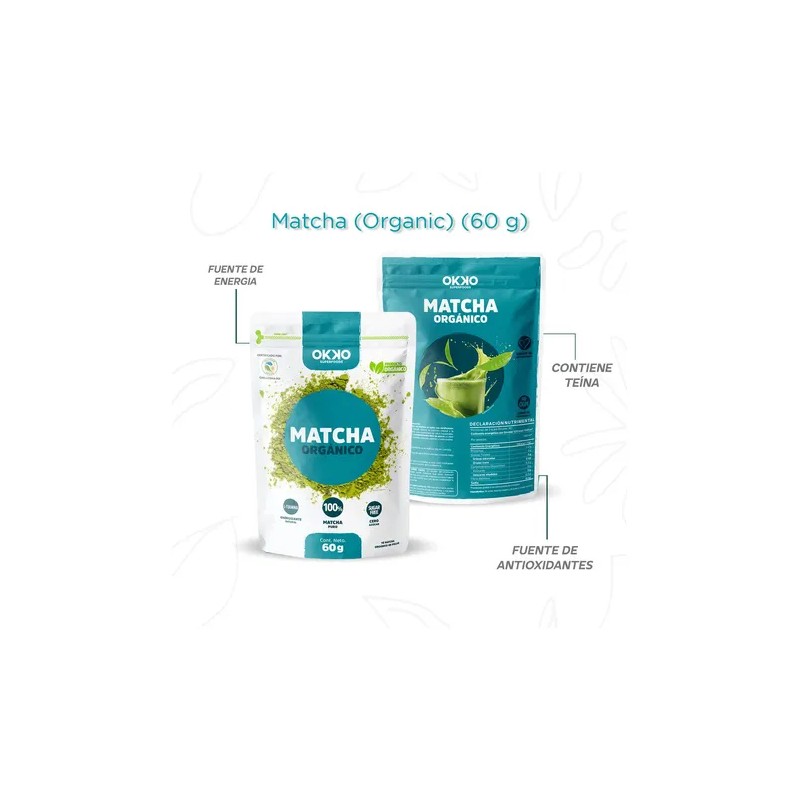 Okko Té Verde Matcha Orgánico En Polvo, 60 G