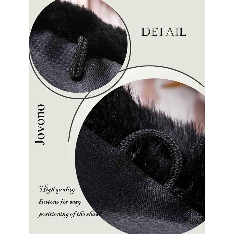 Jovono Women's Wrap Brown One Size -