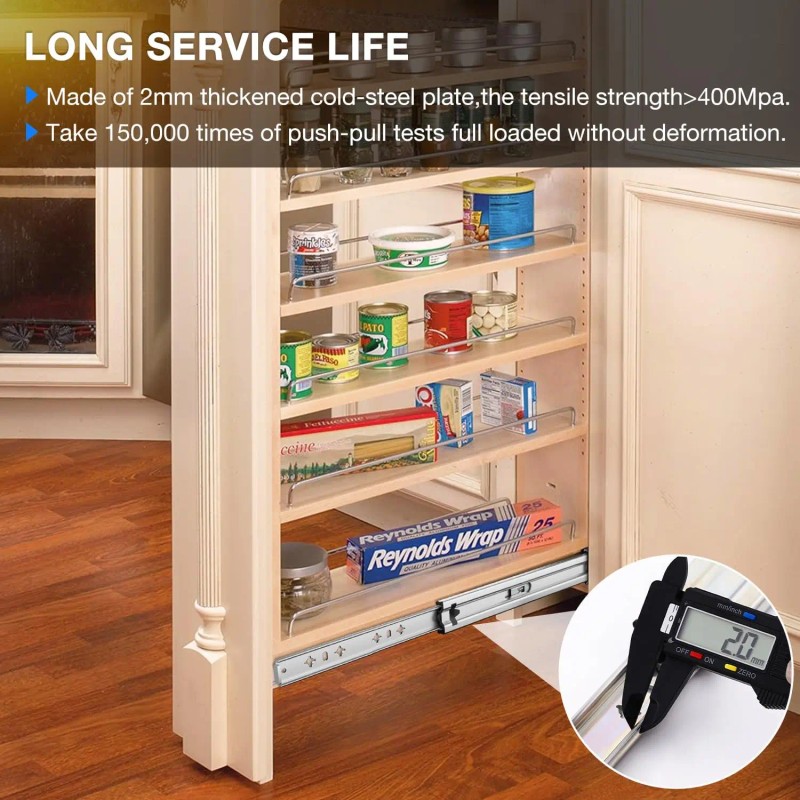 YENUO Heavy Duty Drawer Slides 250 Lb - Full Extension