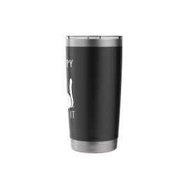 Funny Cat Shadow I'm Grumpy Deal With It Stainless Steel Insulated Tumbler