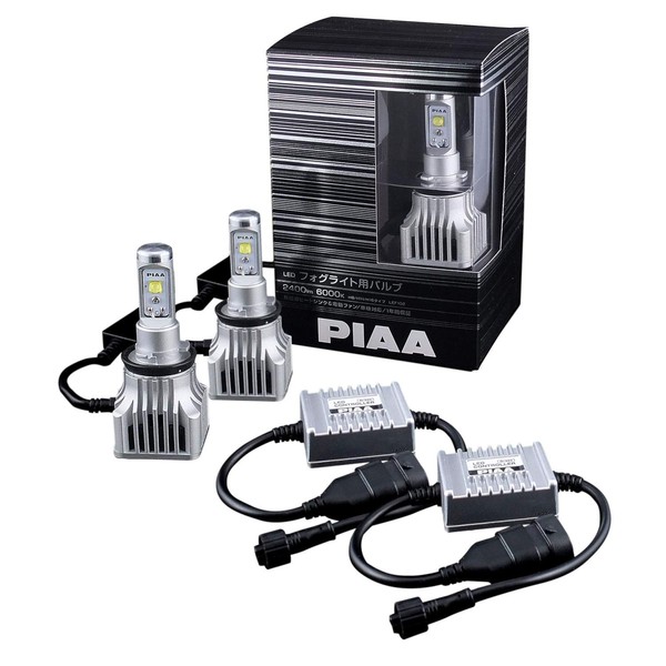 PIAA (ピア) LEDフォグライトバルブ 2400lm 6000K H8/H11/H16 ホワイト 12V16W LEF102 【簡単取付】