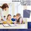 Henoyso 12 Pcs School and Home 2 Pocket Folders with