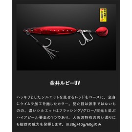 Jackall (ジャッカル) Bigbacker E-Blade (BIGBACKER E-BLADE) 30g Kanai Ruby UV