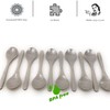 Kerafactum Plastic Spoon Grey Egg Spoon Colourful Plastic Spoons 10